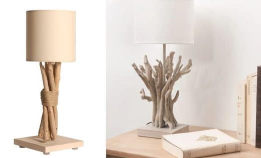 Lampe en bois flotté Les meilleurs modèles pour votre déco