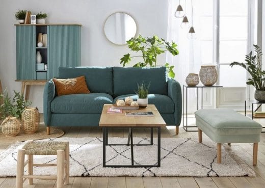 Salon beige et bleu : 15 idées et inspirations pour votre déco