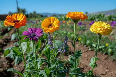 Ces 5 fleurs à planter pour protéger votre potager des parasites